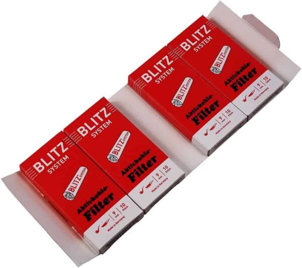 Blitz filtros de carbón activo 9mm pack de 40