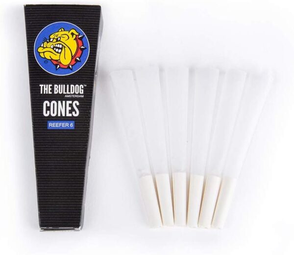 Bulldog Amsterdam conos prerrollados Kingsize pack de 6 clásicos y naturales