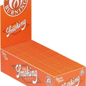 Caja para papel de liar smoking naranja, 25 libritos x120 hojas