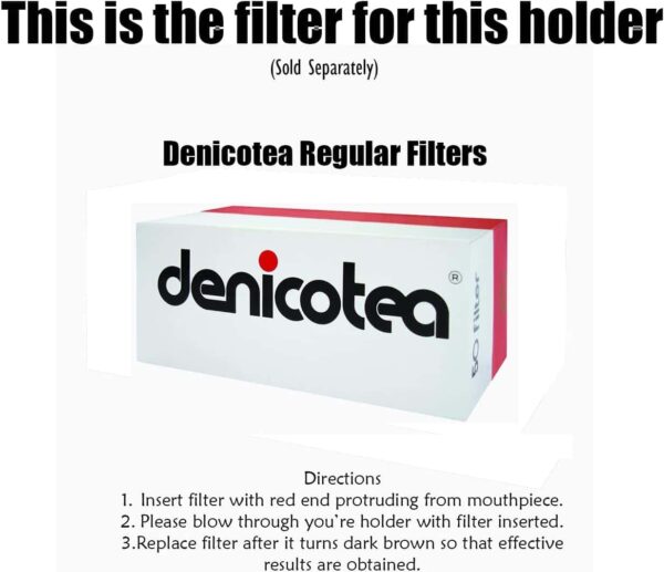 Denicotea filtros estándar para boquillas de cigarrillos pack de 150