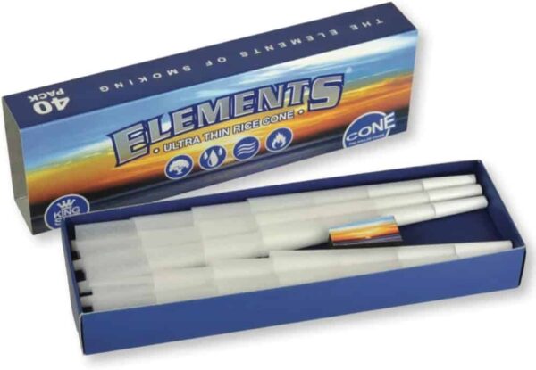 Elements conos pre-enrollados King Size 40 unidades (109 mm)