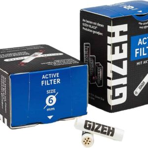 Gizeh filtros de carbón activo 6mm pack de 68