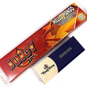 Juicy Jays papel saborizado de mango, tamaño King, 3 libritos