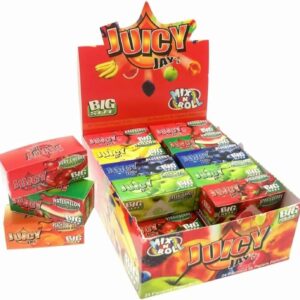 Juicy Jays Pick Rollos de papel de liar tamaño grande, caja de 24 rollos