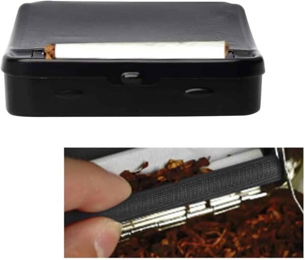 Máquina de liar cigarrillos caja de almacenamiento negro