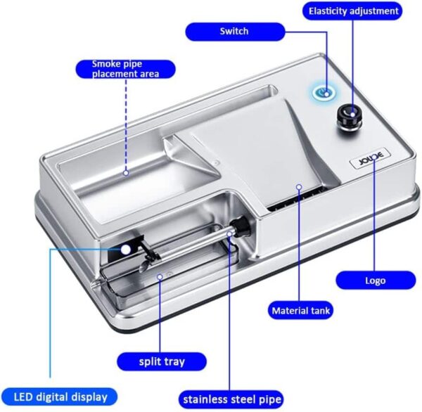 Máquina eléctrica automática para liar cigarrillos con ajuste de densidad