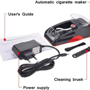 Máquina eléctrica para liar cigarrillos y entubar tabaco, color rojo