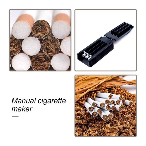 Máquina manual de rodillo para liar cigarrillos triple