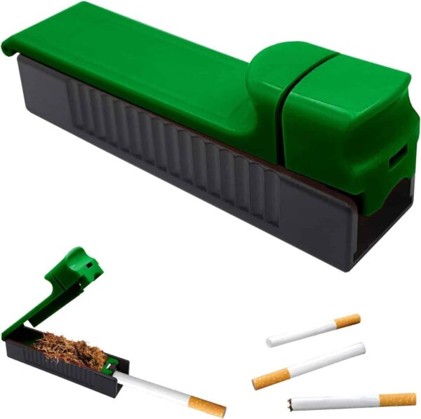 Máquina manual para llenar tubos de cigarrillos BullTek, verde