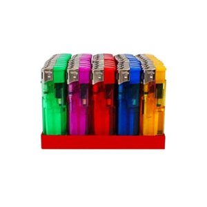 Pack de mecheros electrónicos recargables con colores llamativos y llama ajustable