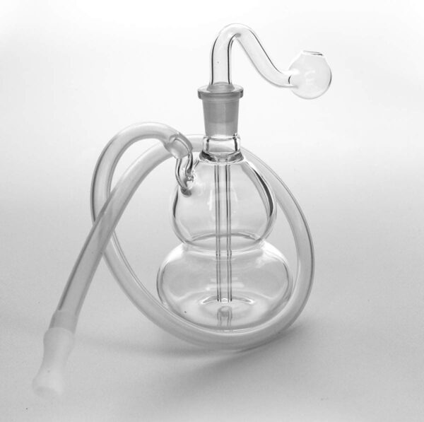 Pipa de cristal para fumar con diseño de bong y agua