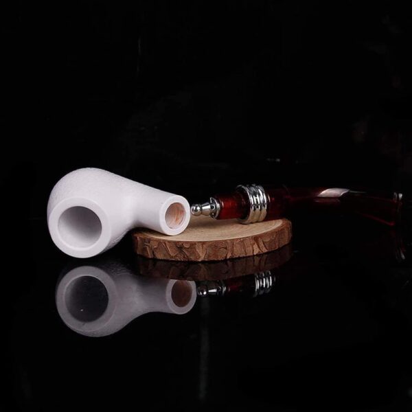 Pipa de espuma Meerschaum para tabaco, diseño elegante y fácil de usar