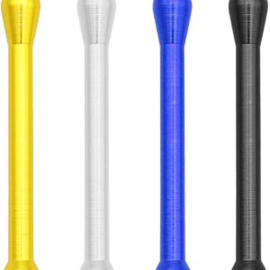 Pipas de aluminio portátiles para inhalar tabaco, pack de 4 colores