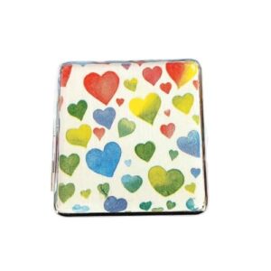 Pitillera para mujer caja con corazones