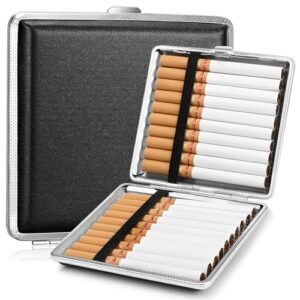 Pitilleras de acero inoxidable portátiles para hombre y mujer 20 cigarrillos