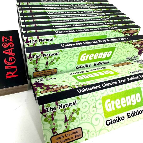 Rigasz Greengo Juego de 10 rollos de papel de liar tamaño King