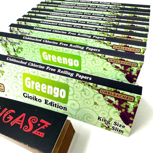 Rigasz Greengo Juego de 10 rollos de papel de liar tamaño King