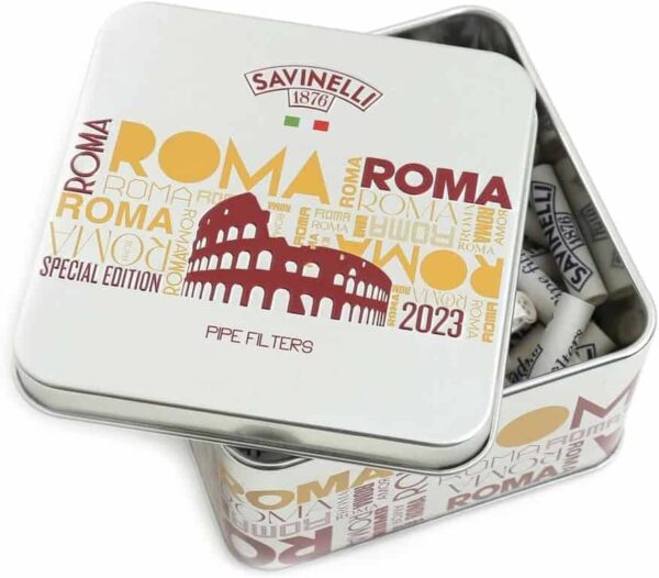 Savinelli filtros de carbón activo edición limitada Roma pack de 100