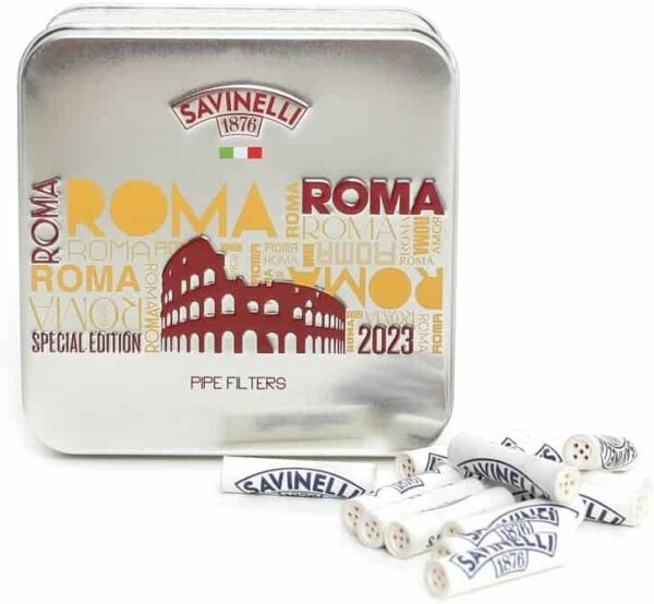 Savinelli filtros de carbón activo edición limitada Roma pack de 100