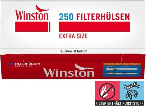 Winston tubos con filtros extra pack de 1000