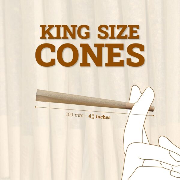 Zetla pack de 168 conos marrones King Size pre-enrollados con filtro (109 x 26 mm)