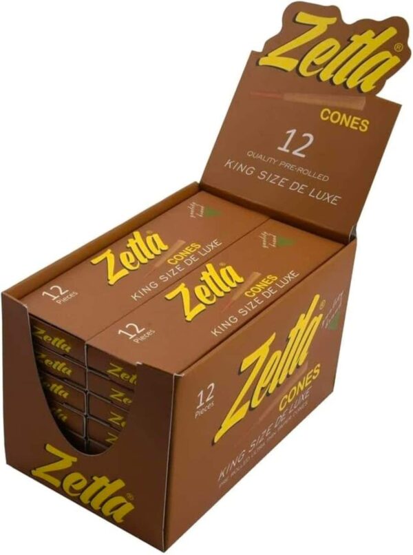 Zetla pack de 168 conos marrones King Size pre-enrollados con filtro (109 x 26 mm)