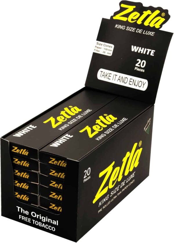 Zetla pack de 280 conos King Size pre-enrollados, con filtros (109 x 26 mm)